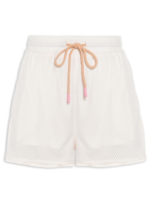Short Feminino de Malha Esportivo – Bege