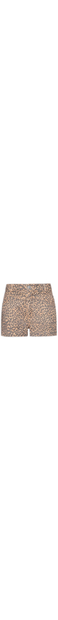 Short Feminino De Sarja - Animal Print