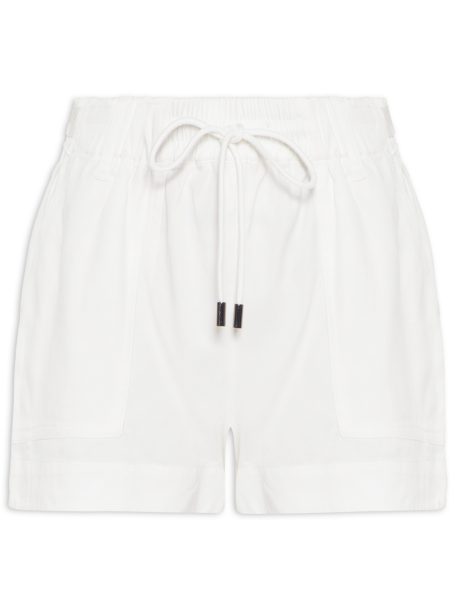 Short Feminino De Tencel Gorgorão Branco Animale Jeans