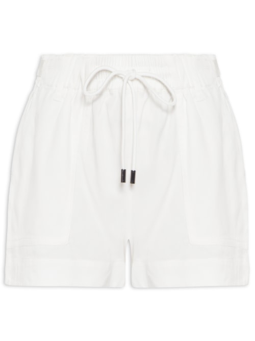 Short Feminino De Tencel Gorgorão – Branco