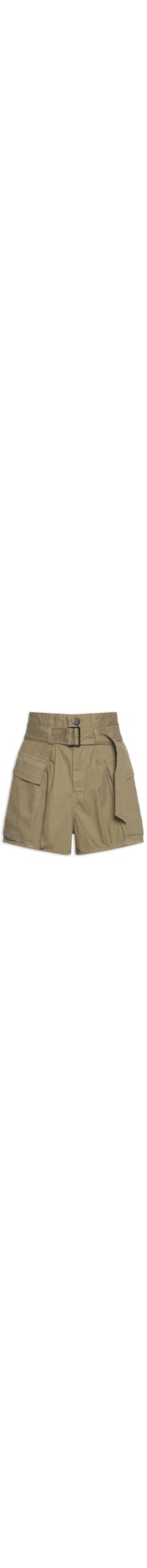 Short Feminino Duplo Cós Kahni - Marrom