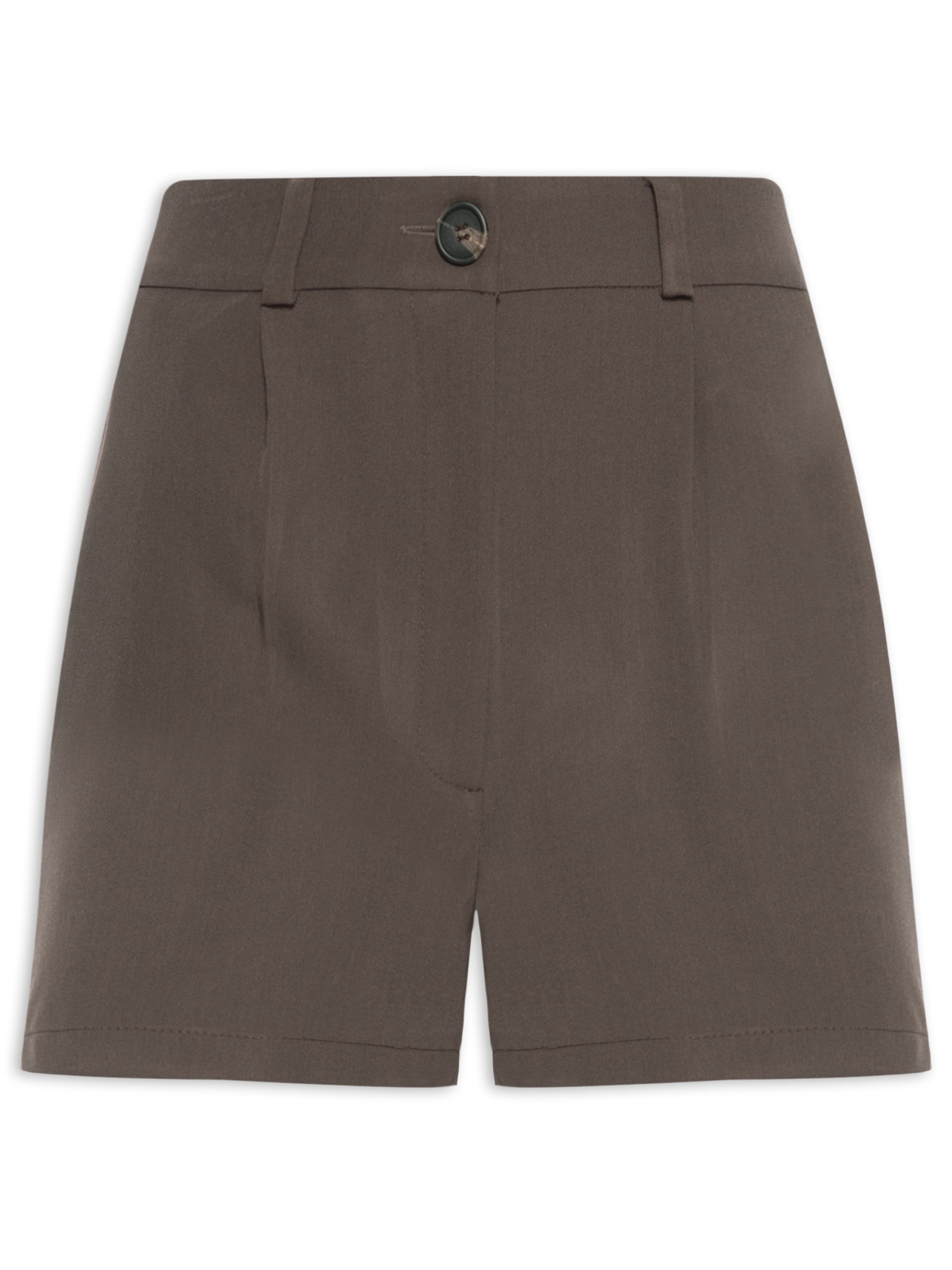 Short Feminino em Alfaiataria Marrom '2Essential