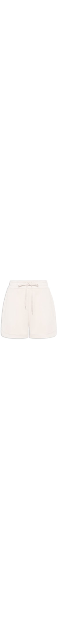 Short Feminino Em Moletom - Bege