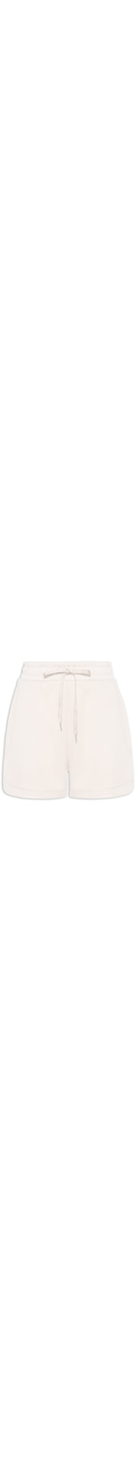 Short Feminino Em Moletom - Bege