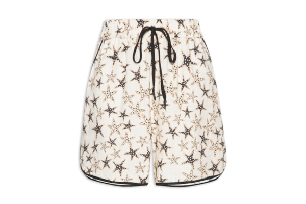 Short Feminino Estampa Estelar - Off White 