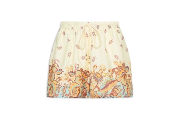 Short Feminino Estampa Leveza - Off White