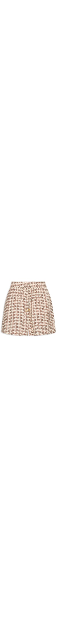 Short Feminino Estampa Maré - Vermelho