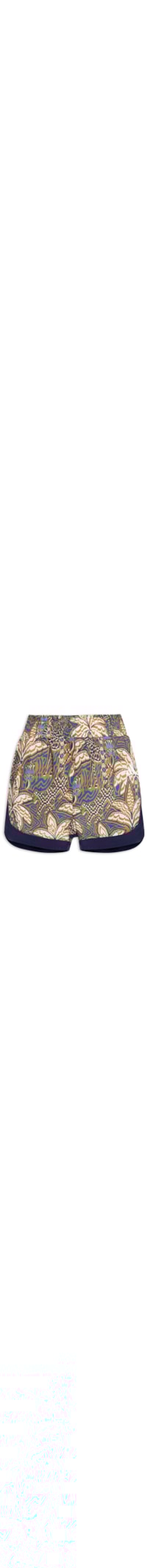 Short Feminino Estampado - Azul