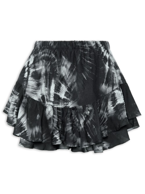 Short Feminino Estampado Curto – Cinza