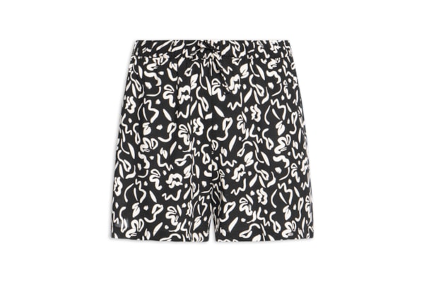 Short Feminino Estampado - Preto