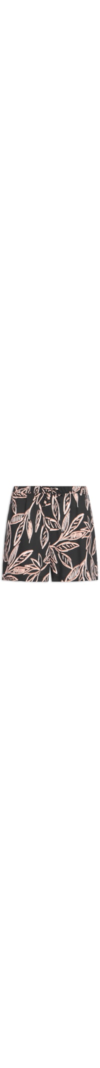 Short Feminino Estampado - Preto