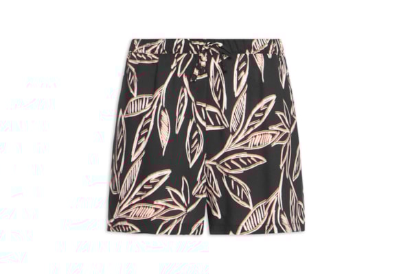 Short Feminino Estampado - Preto