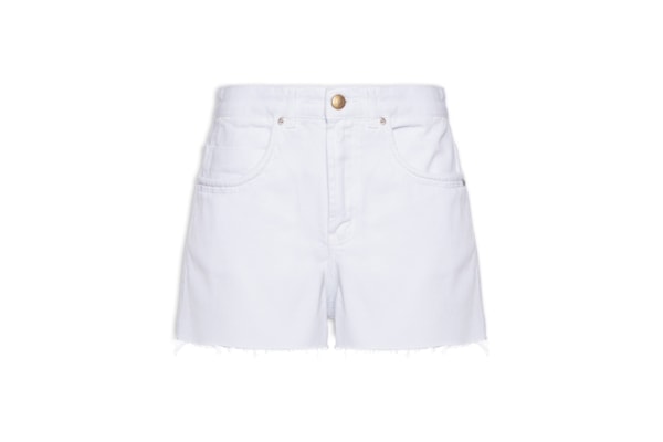 Short Feminino Evasê Sarja - Branco