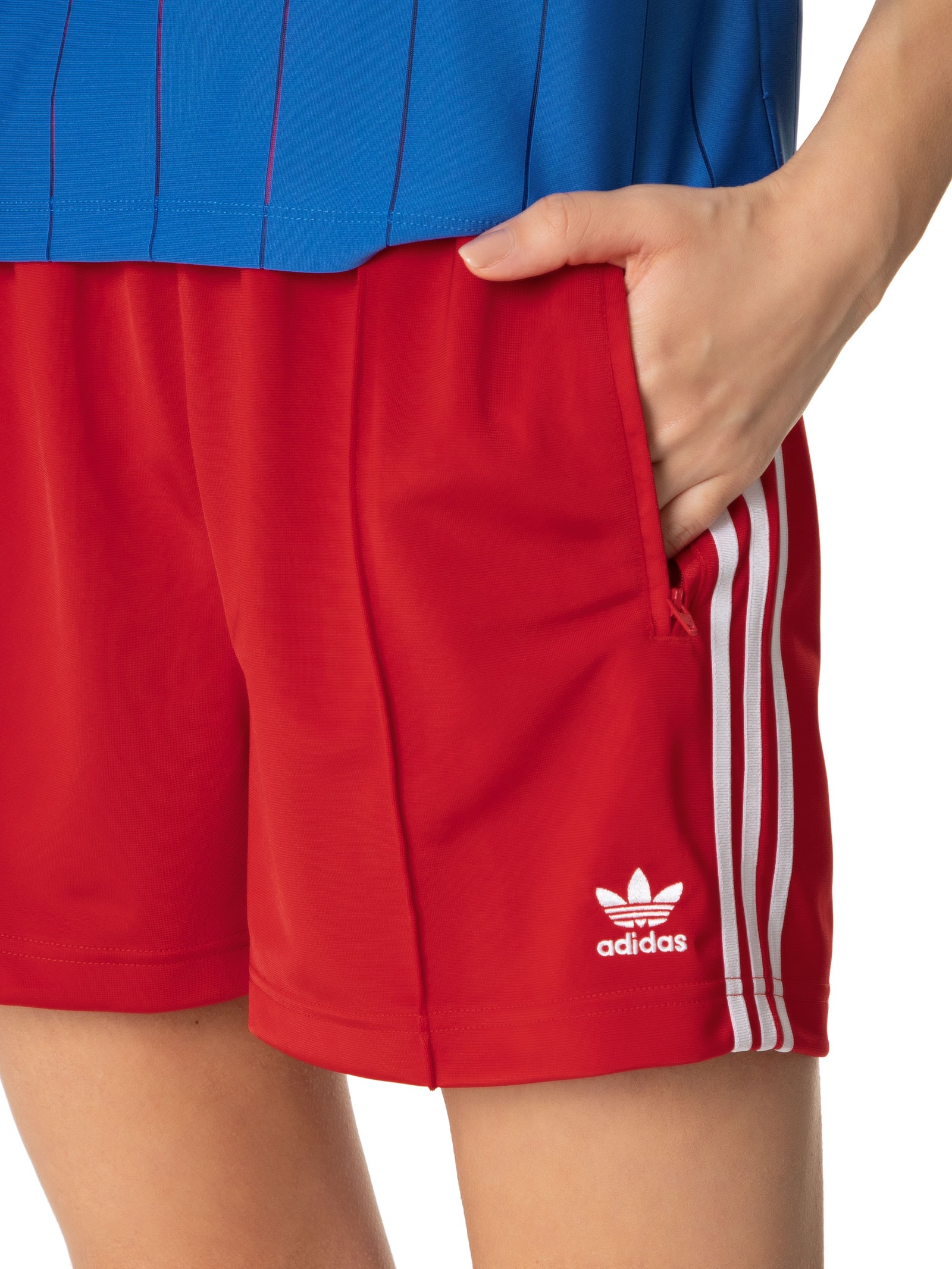 Short Feminino Firebird Vermelho Adidas Originals