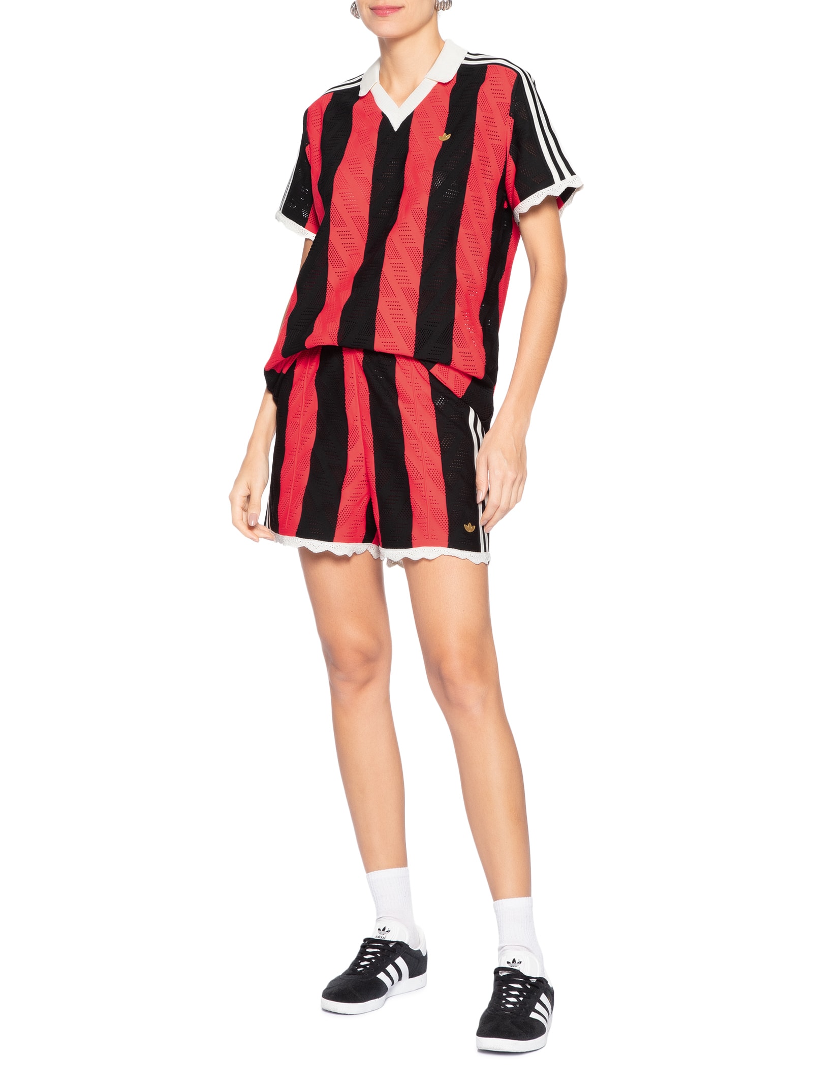 Short Feminino Firebird Vermelho Adidas Originals