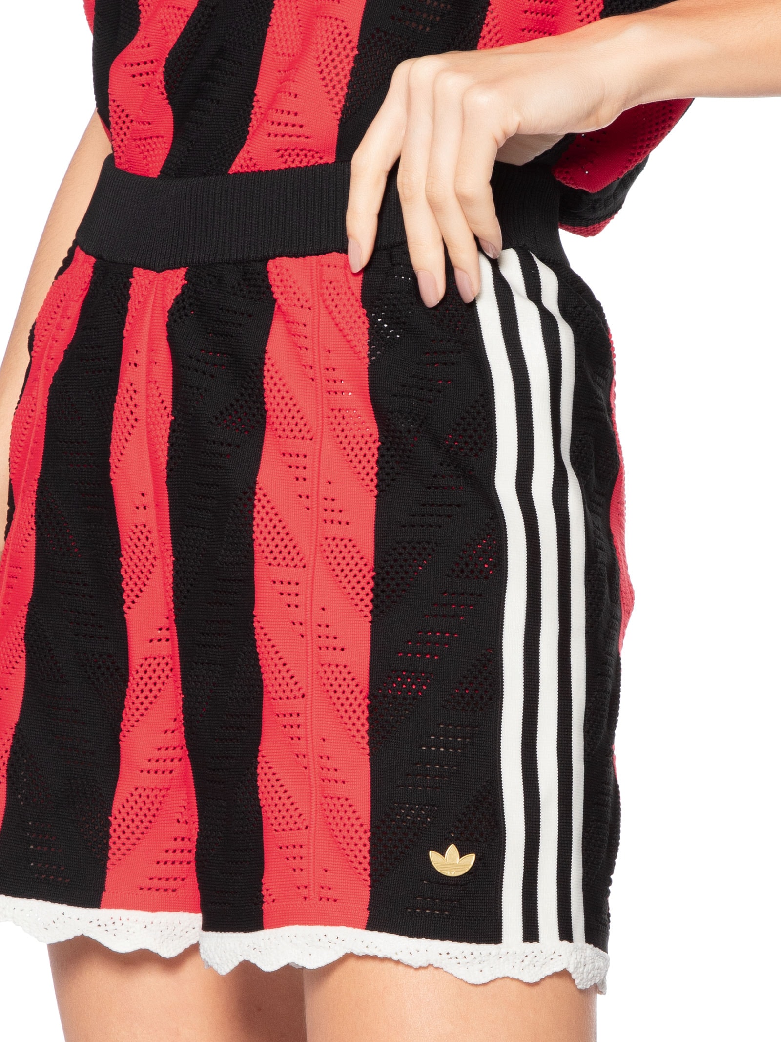 Short Feminino Firebird Vermelho Adidas Originals