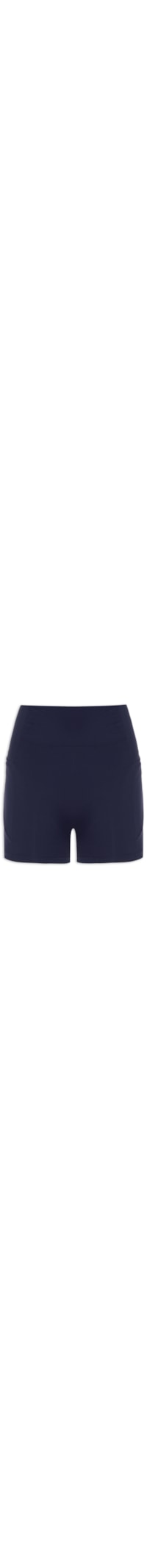 Short Feminino Fitness Com Bolso - Azul