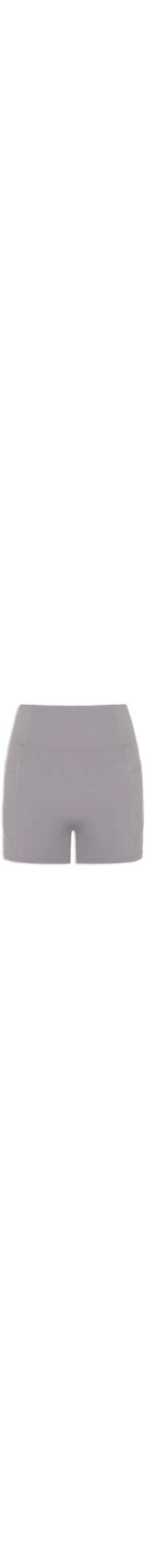 Short Feminino Fitness Com Bolso - Cinza
