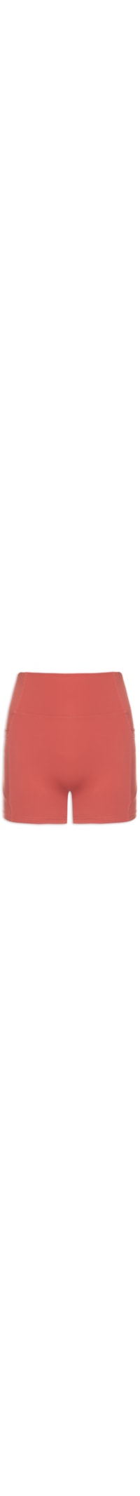 Short Feminino Fitness Com Bolso - Laranja