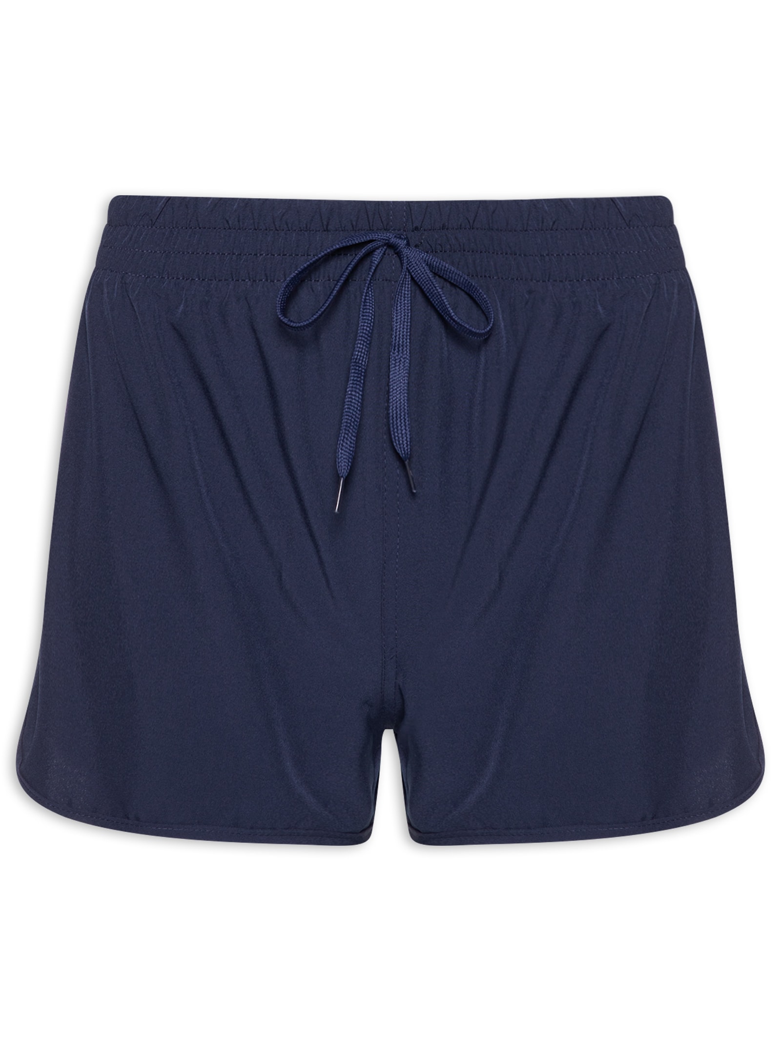 Short Feminino Fitness Corrida Azul Basiq