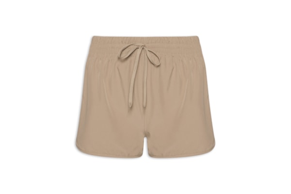 Short Feminino Fitness Corrida - Bege