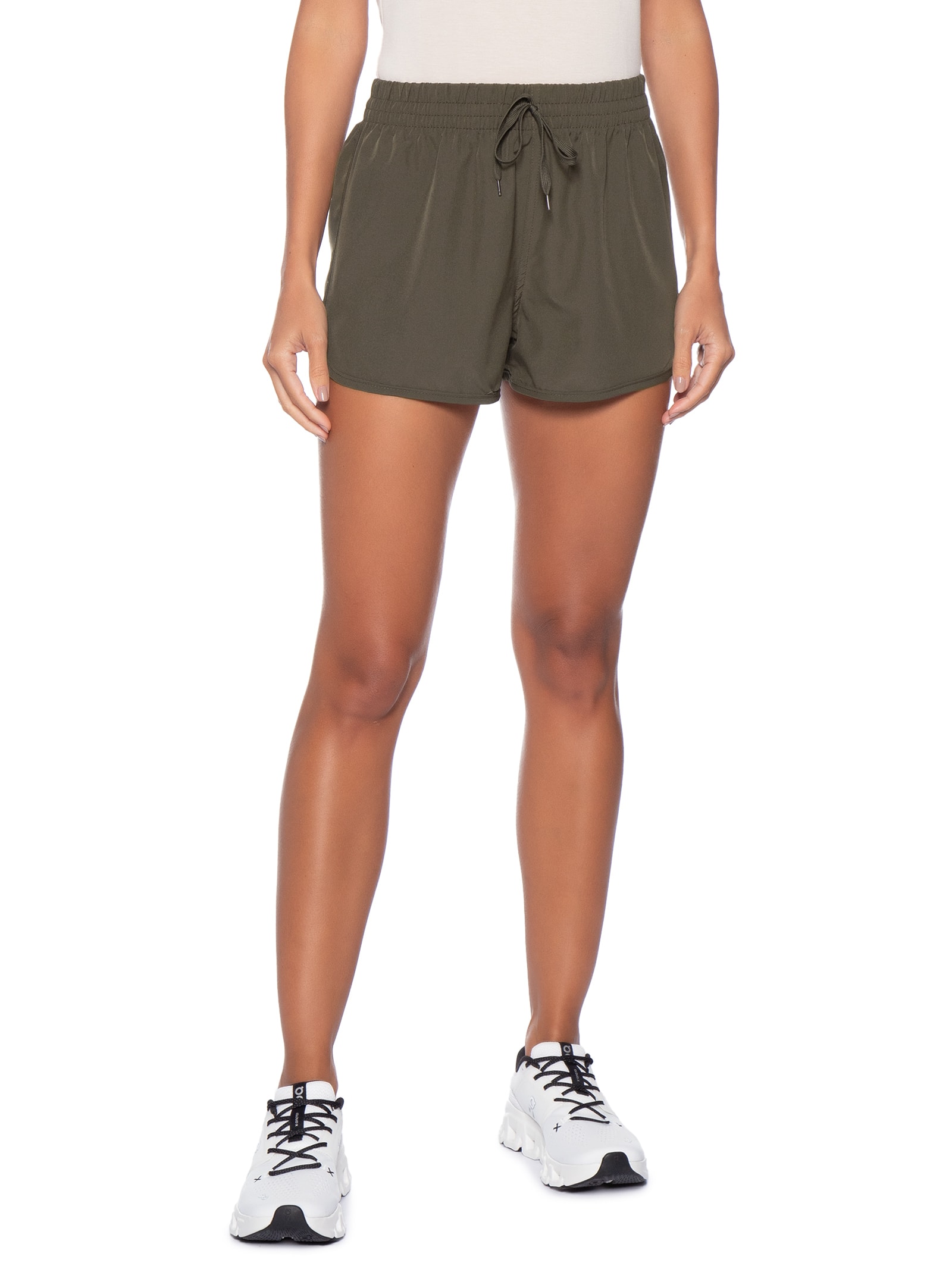 Short Feminino Fitness Corrida Verde Basiq