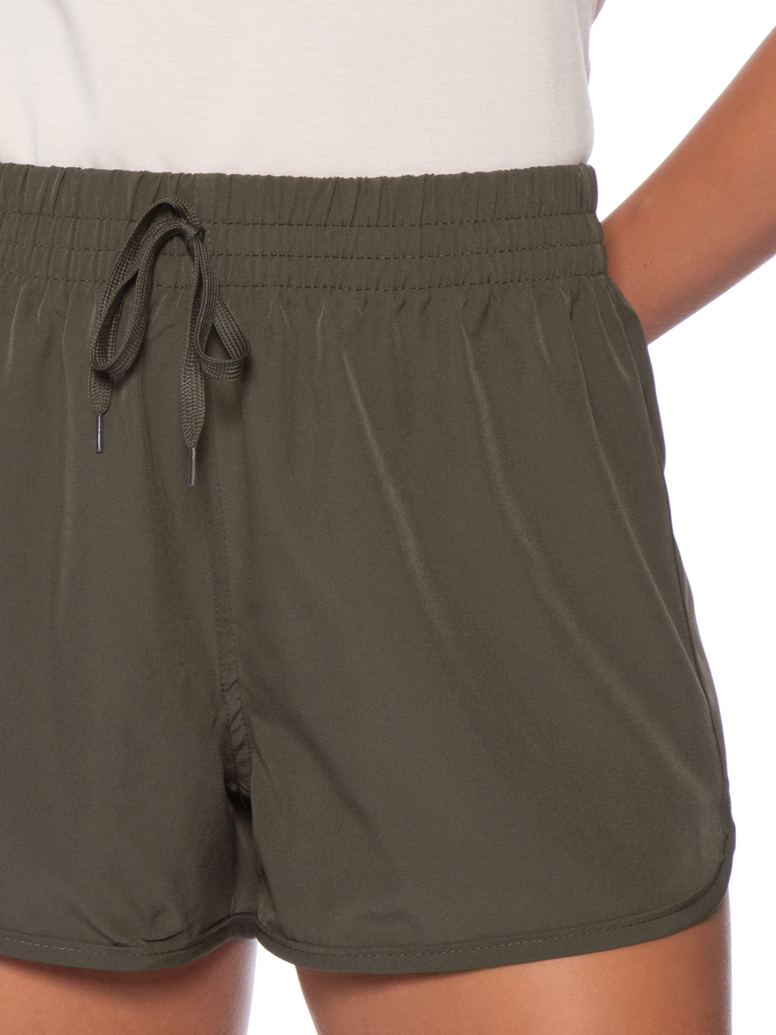 Short Feminino Fitness Corrida Verde Basiq