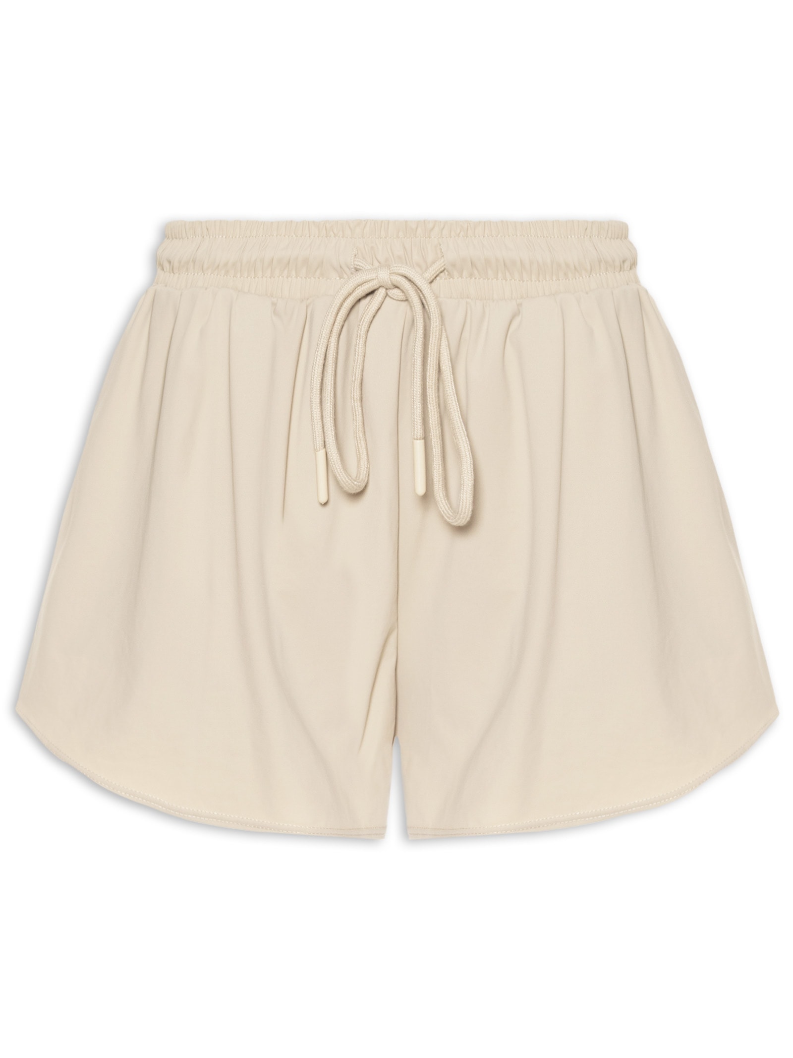 Short Feminino Fitness Solto Bege Basiq