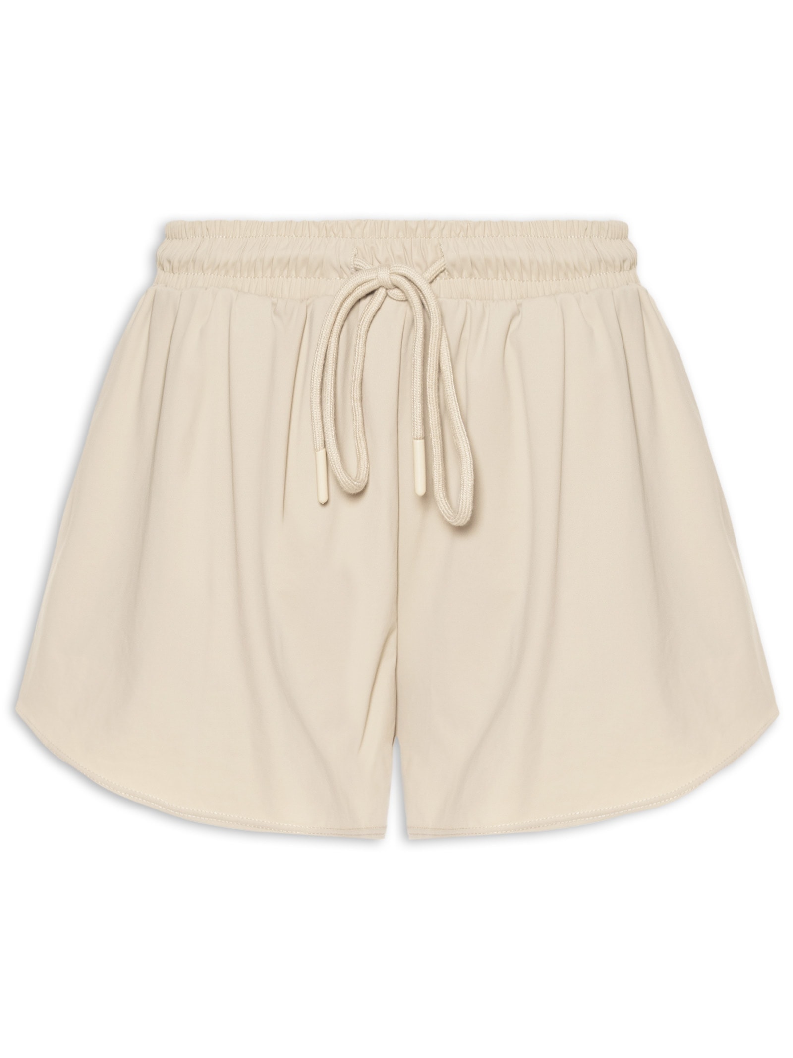 Short Feminino Fitness Solto Bege Basiq