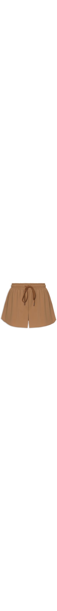 Short Feminino Fitness Solto - Marrom