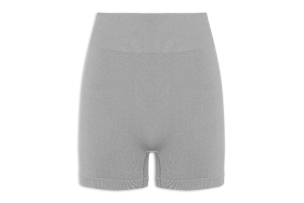 Short Feminino Fitness Texturizado - Cinza