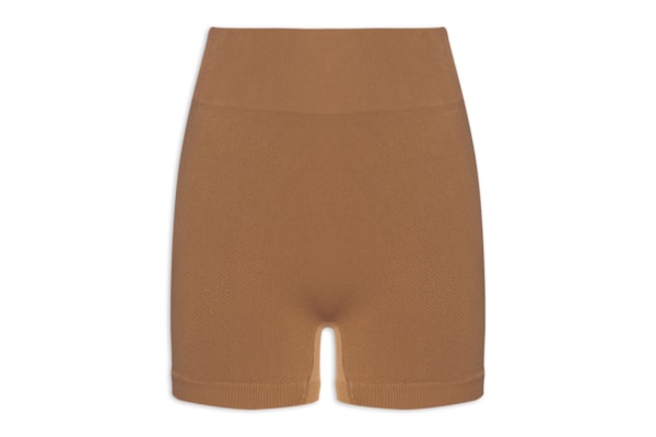 Short Feminino Fitness Texturizado - Marrom