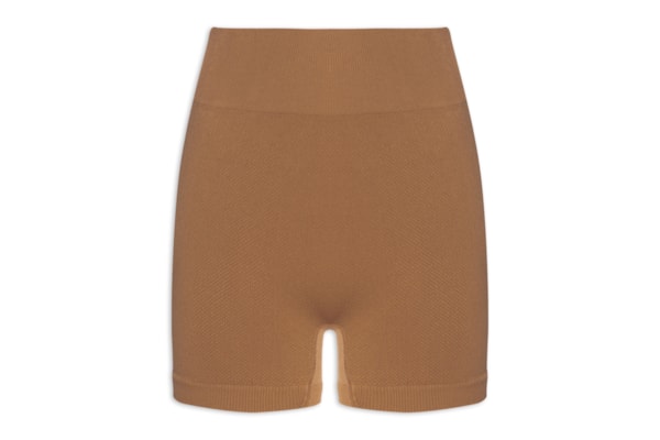 Short Feminino Fitness Texturizado - Marrom