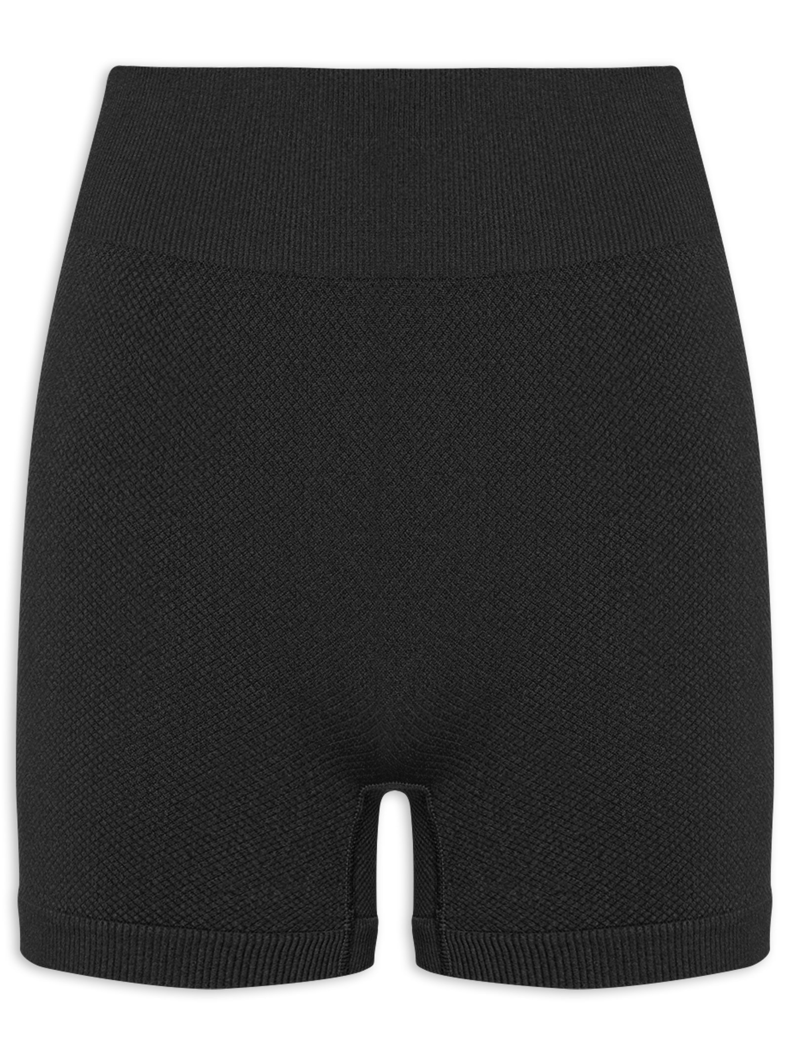 Short Feminino Fitness Texturizado Preto Basiq