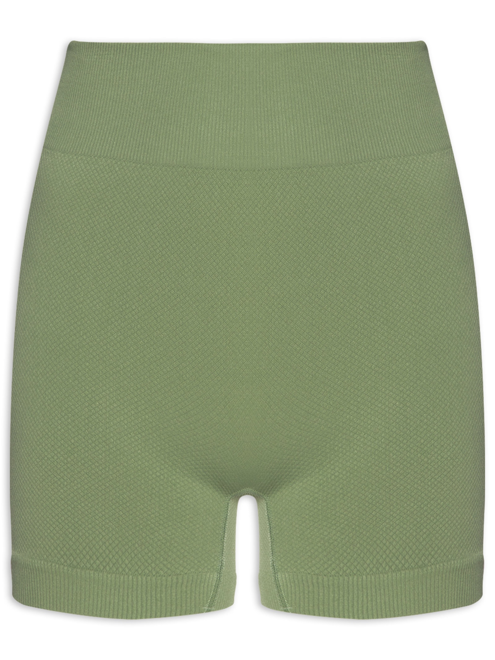 Short Feminino Fitness Texturizado Verde Basiq