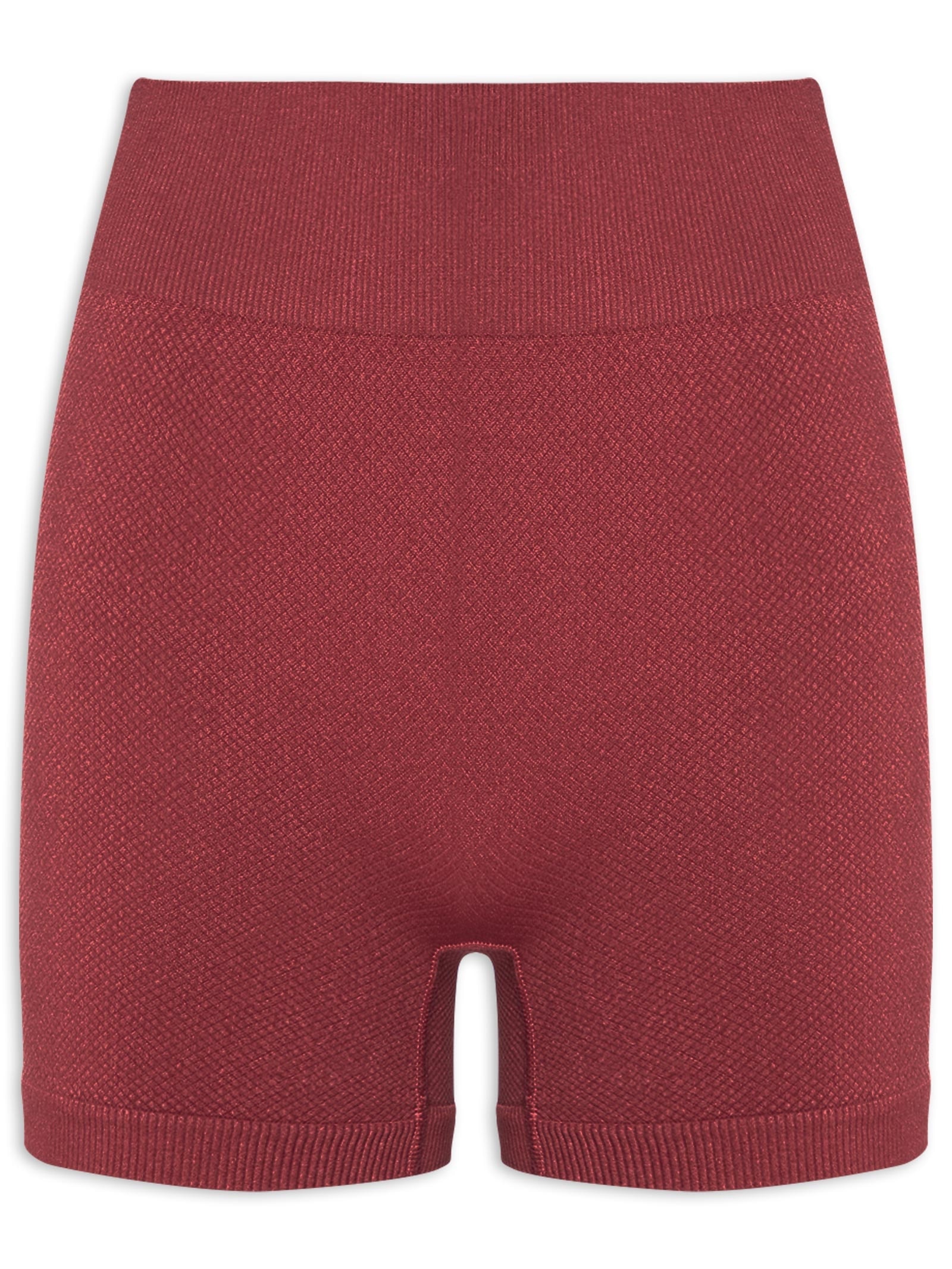 Short Feminino Fitness Texturizado Vermelho Basiq