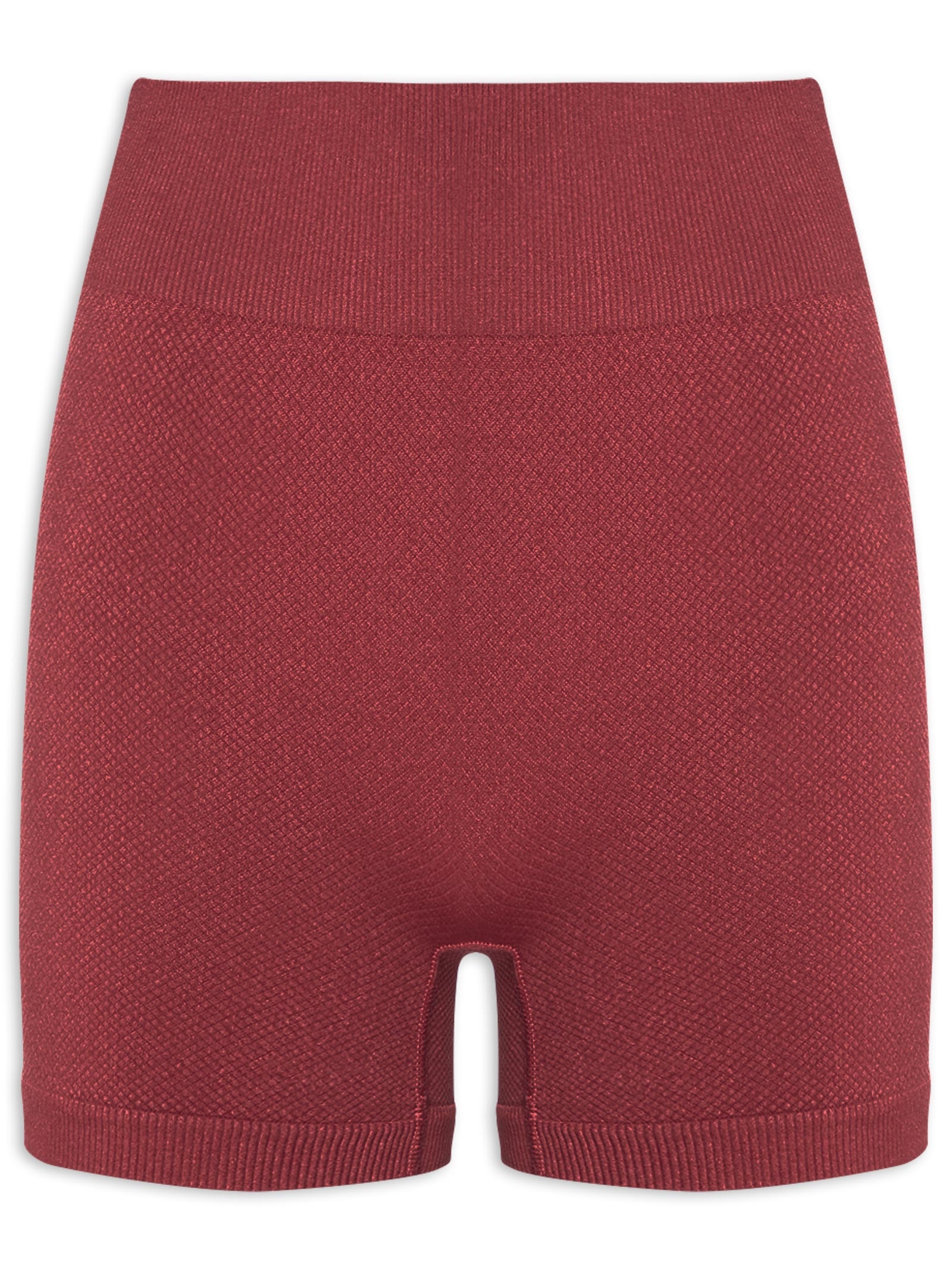 Short Feminino Fitness Texturizado Vermelho Basiq