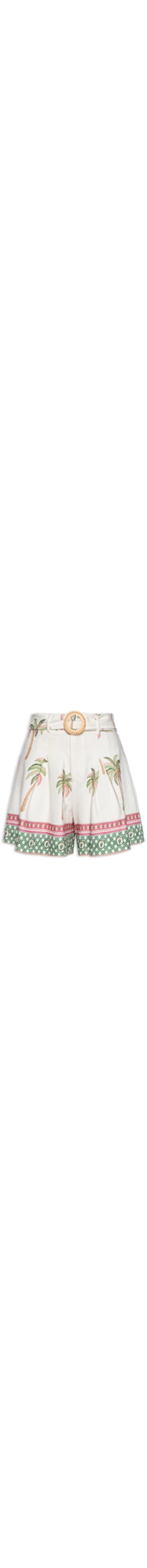 Short Feminino Fivela Coqueirinhos De Verão - Verde