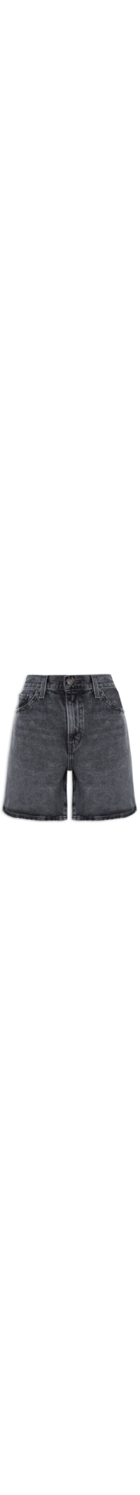 Short Feminino High Baggy - Preto