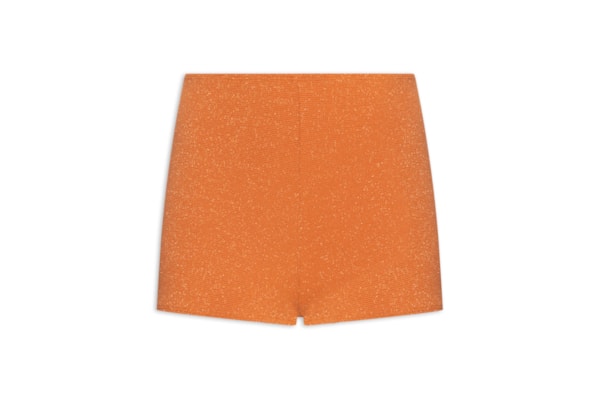 Short Feminino Hot Brilho - Laranja