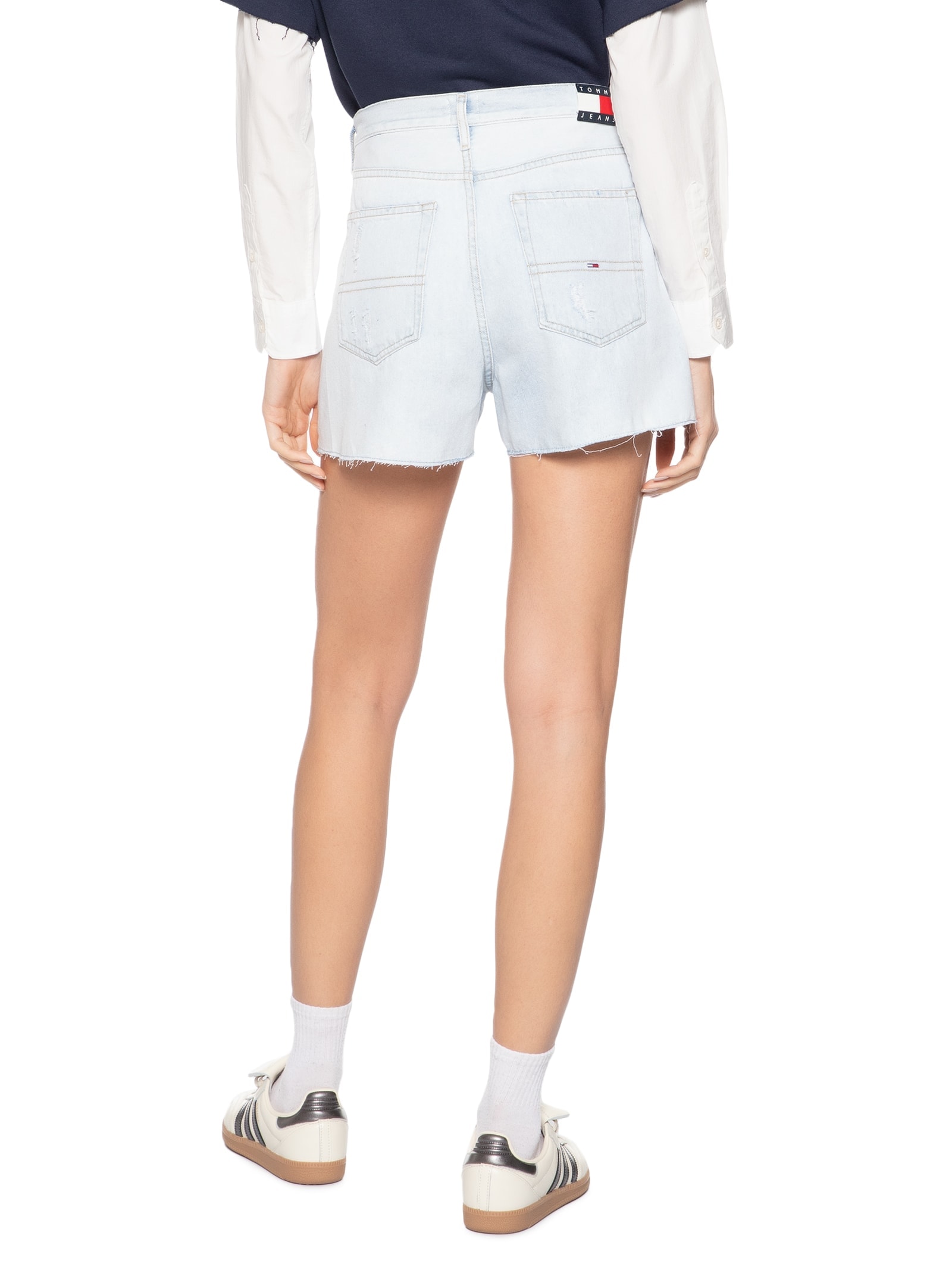 Short Feminino Hot Pant BI6019 Azul Tommy Jeans