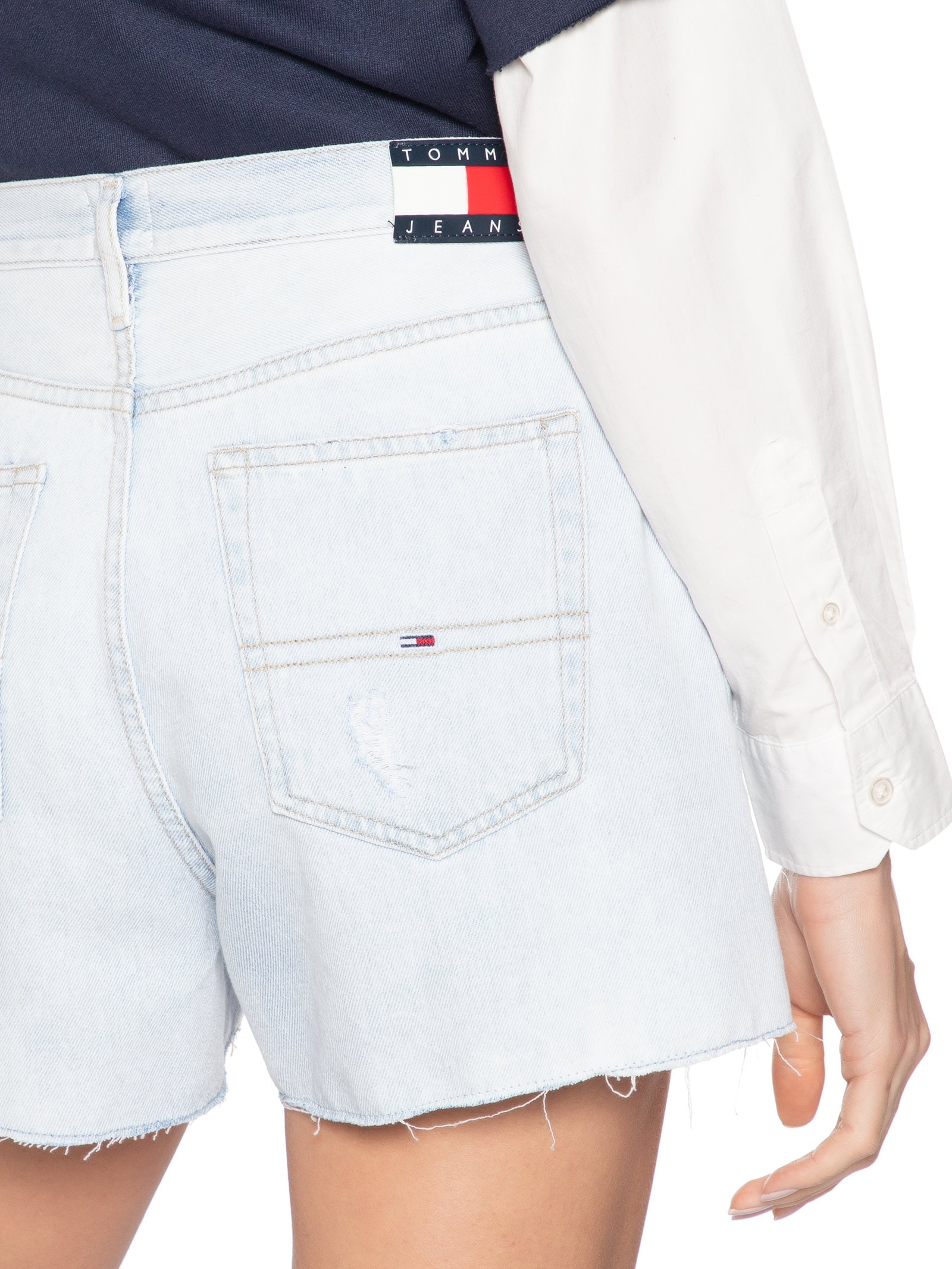 Short Feminino Hot Pant BI6019 Azul Tommy Jeans