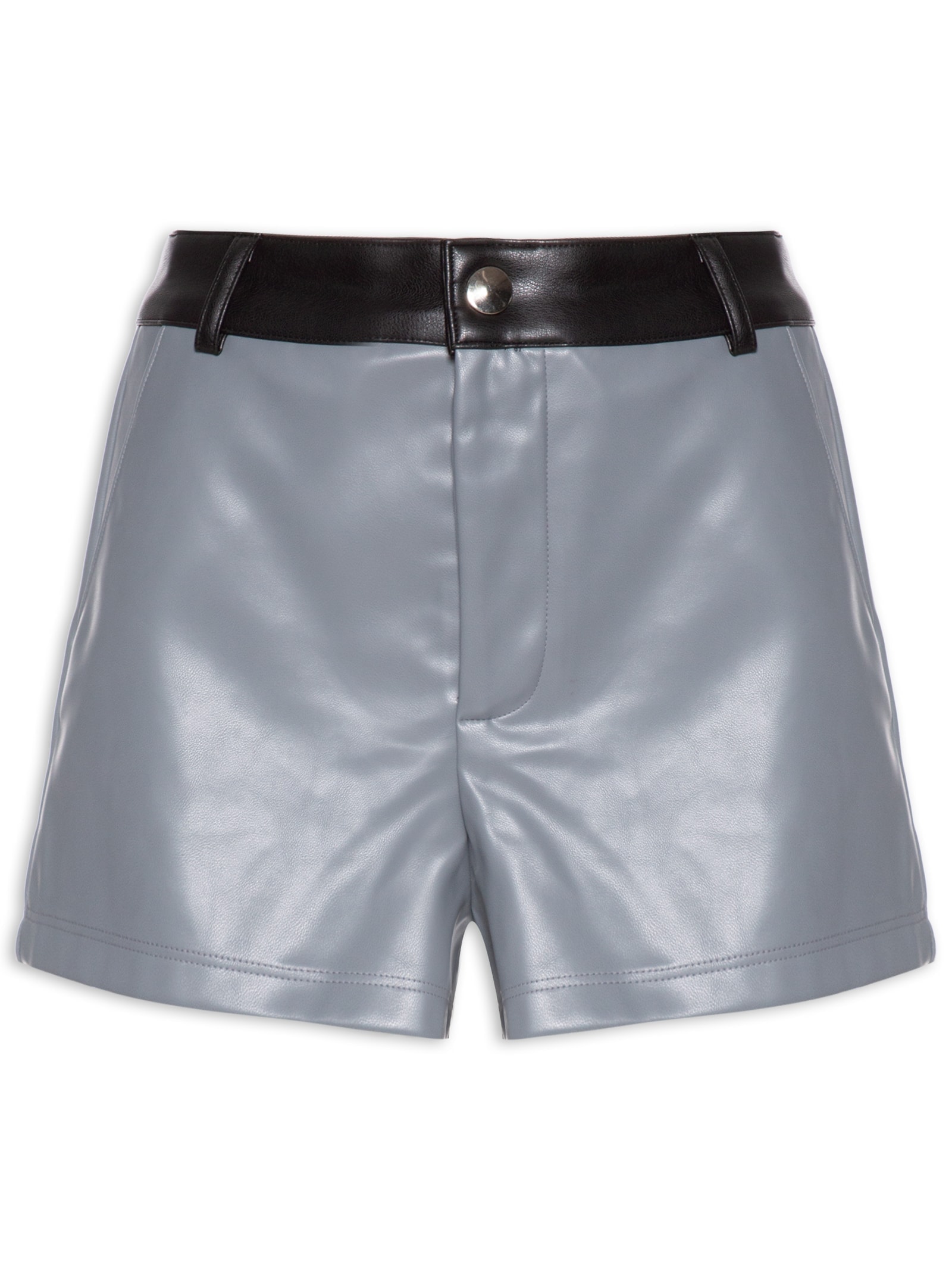 Short Feminino Hot Pants Cinza My Favorite Things