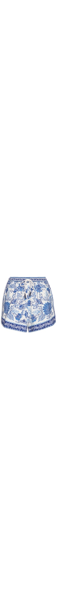Short Feminino Jardim De Concha - Azul