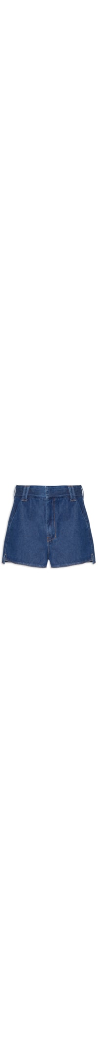 Short Feminino Jeans Alfaiataria - Azul