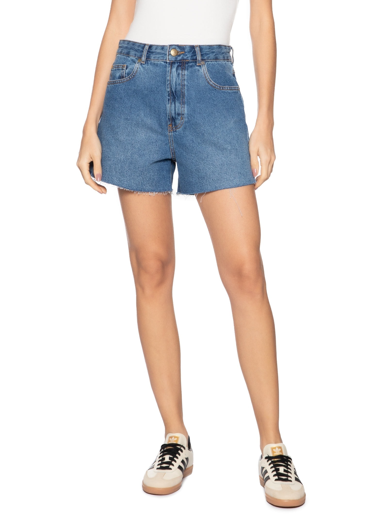 Short Feminino Jeans Antique Azul Farm