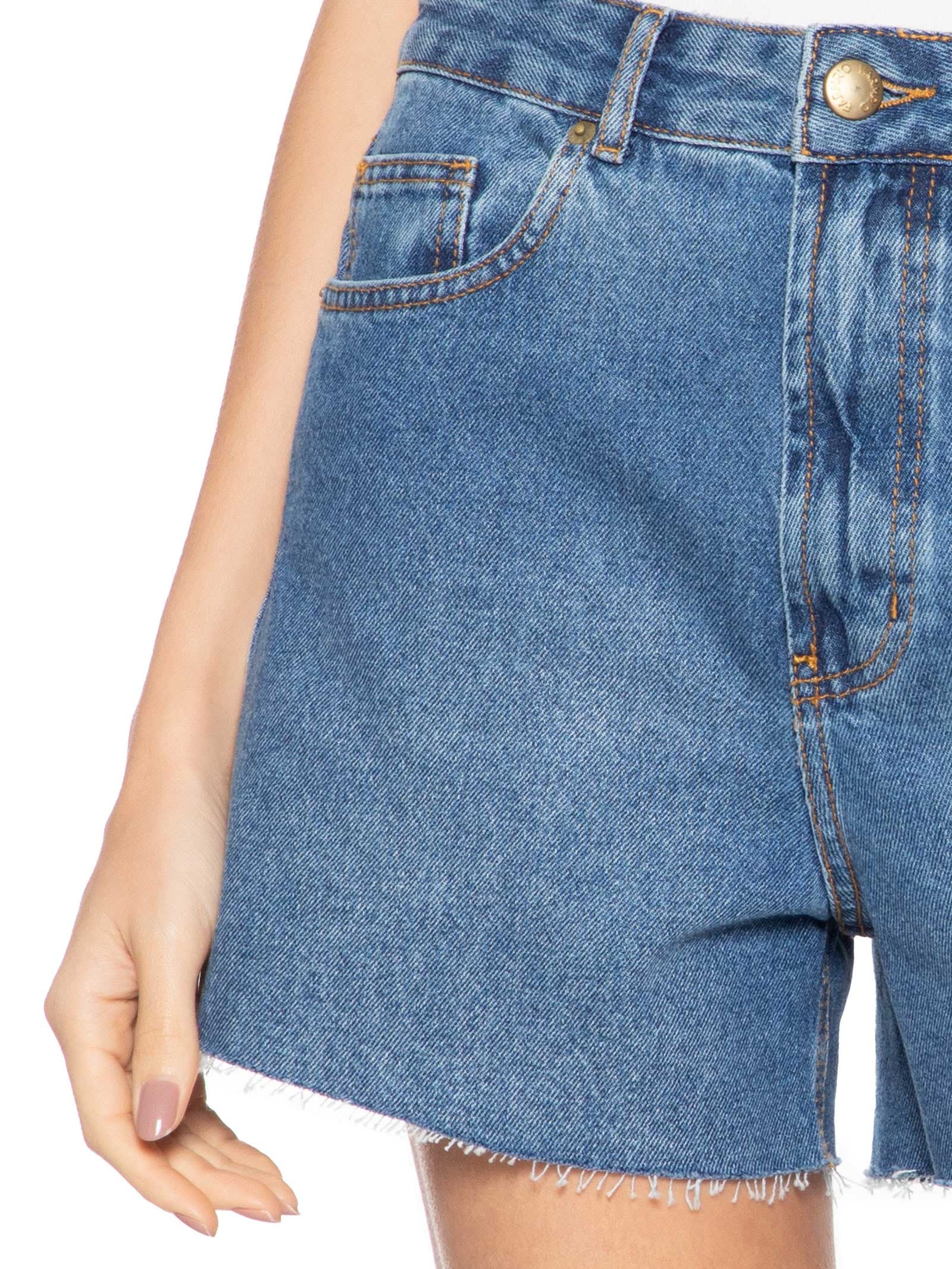 Short Feminino Jeans Antique Azul Farm