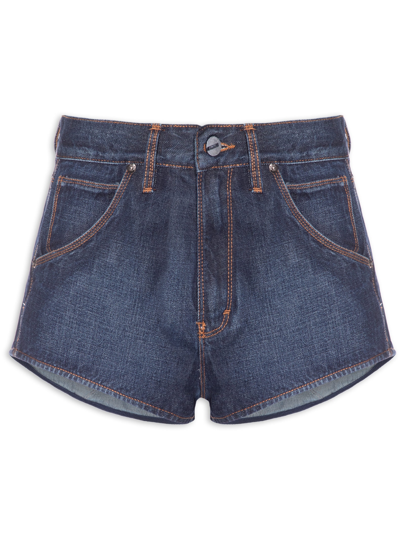 Short Feminino Jeans Atleta Costas Azul Animale