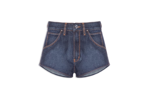 Short Feminino Jeans Atleta Costas - Azul