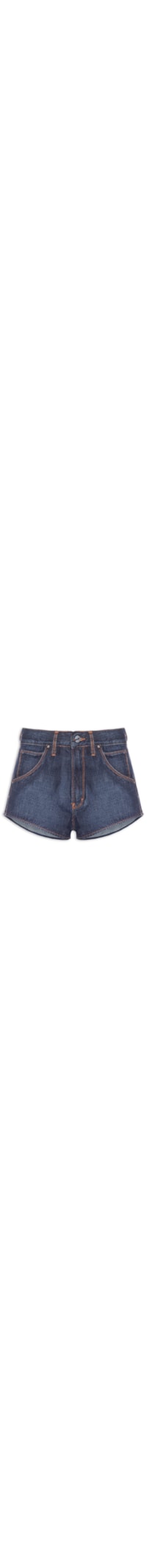 Short Feminino Jeans Atleta Costas - Azul